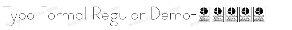 Typo Formal Regular Demo字体转换